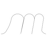 cursive lc m